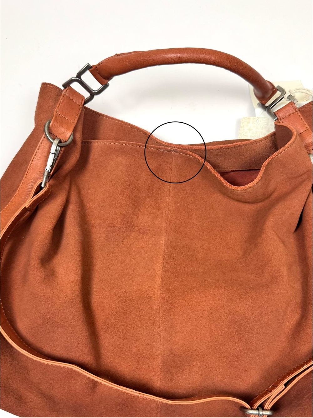 Free People Suzie Suede Slouchy Tote Bag - Picture 16 of 17